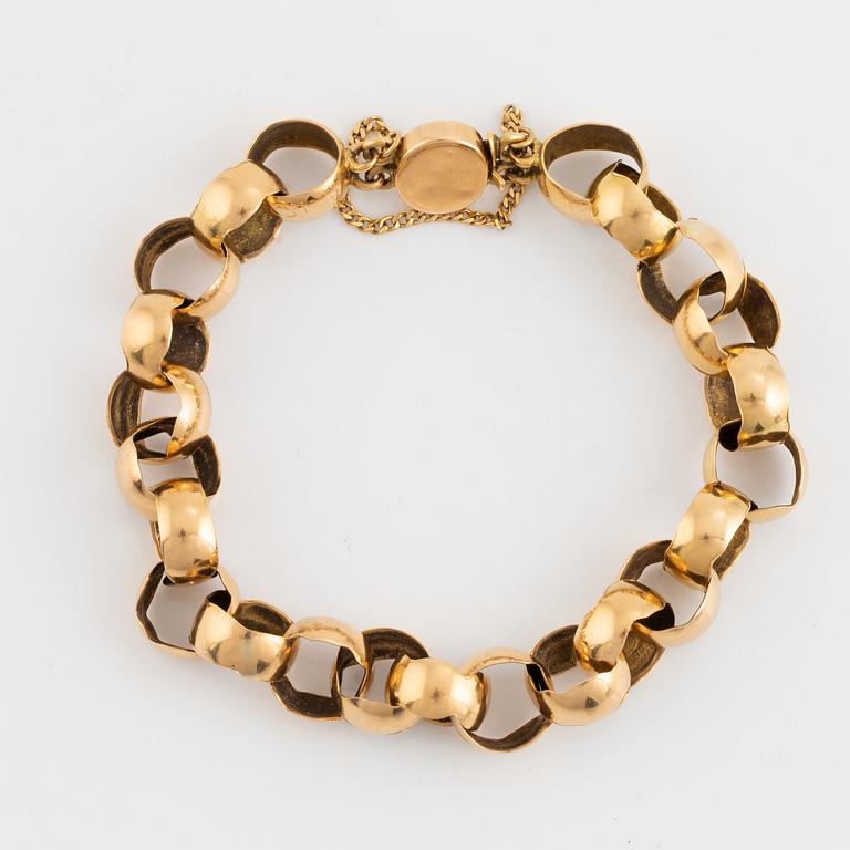 18K gold bracelet, 1800's.