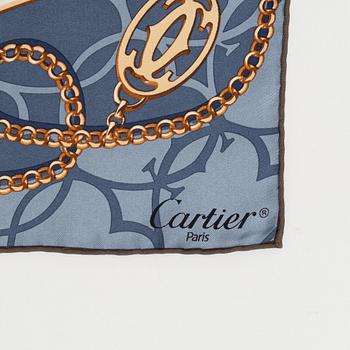 Cartier, a twill silk scarf.