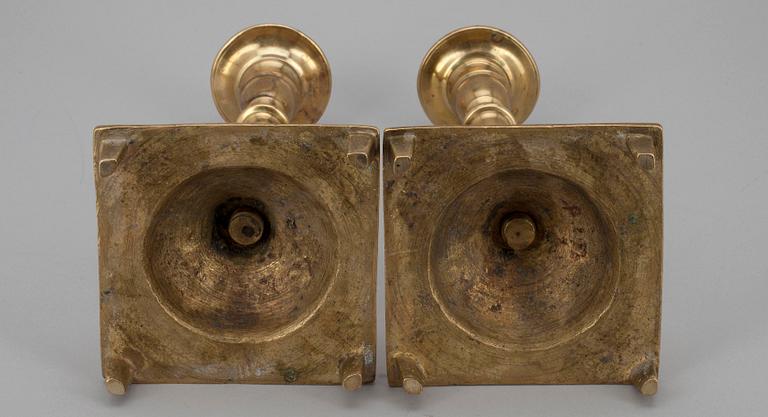 LJUSSTAKAR, ett par, barock, Mellaneuropa, 1700-talets början.