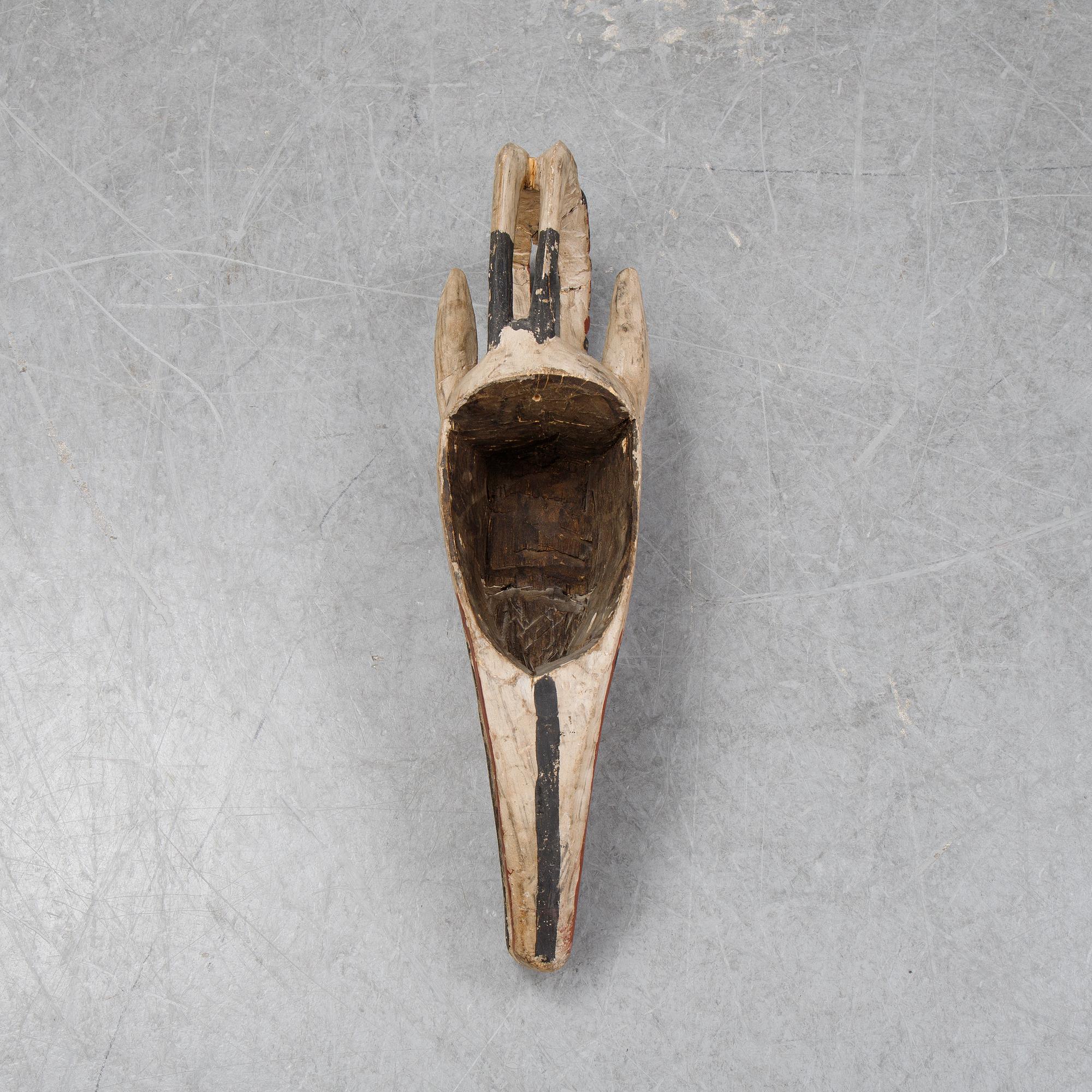 An African mask of 'Bobo'-style, late 20th century.