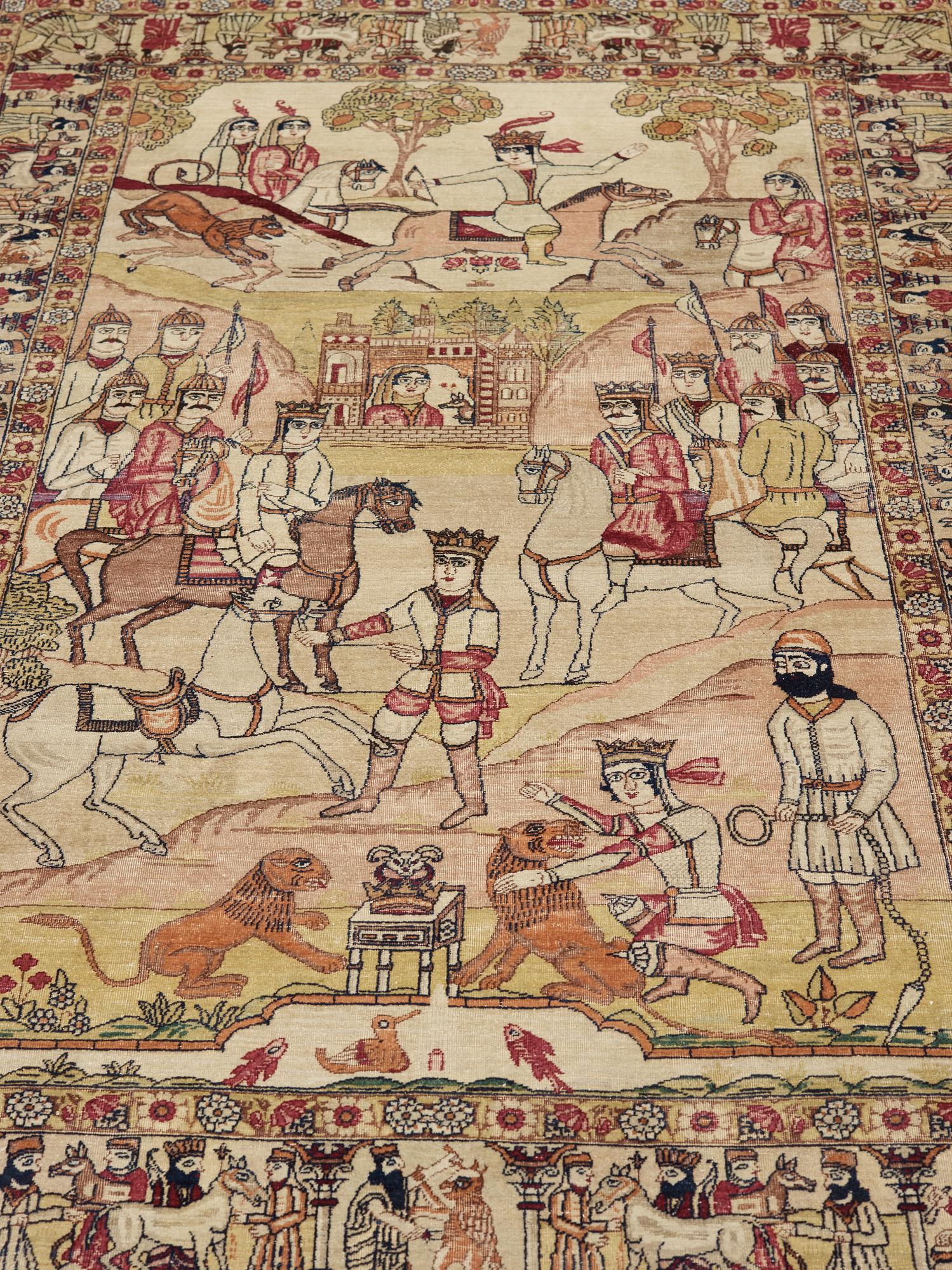 An Antique Kerman Laver, 216 x 137 cm.