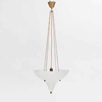 A Swedish Modern ceiling light, Böhlmarks lampfabrik, 1940's.