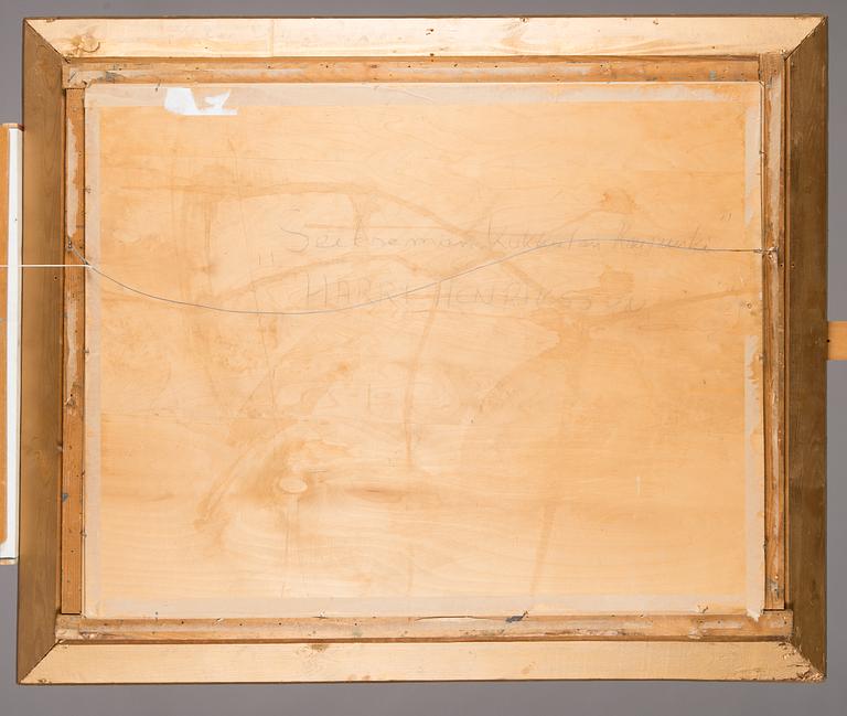 Harry Henriksson, öljy kankaalle, signeerattu ja päivätty -45.