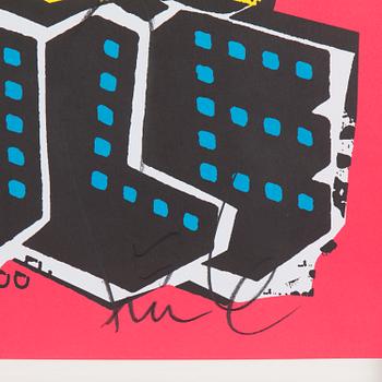 FAILE, "Dog", serigraphy, signerad. Date of creation c. 2006.