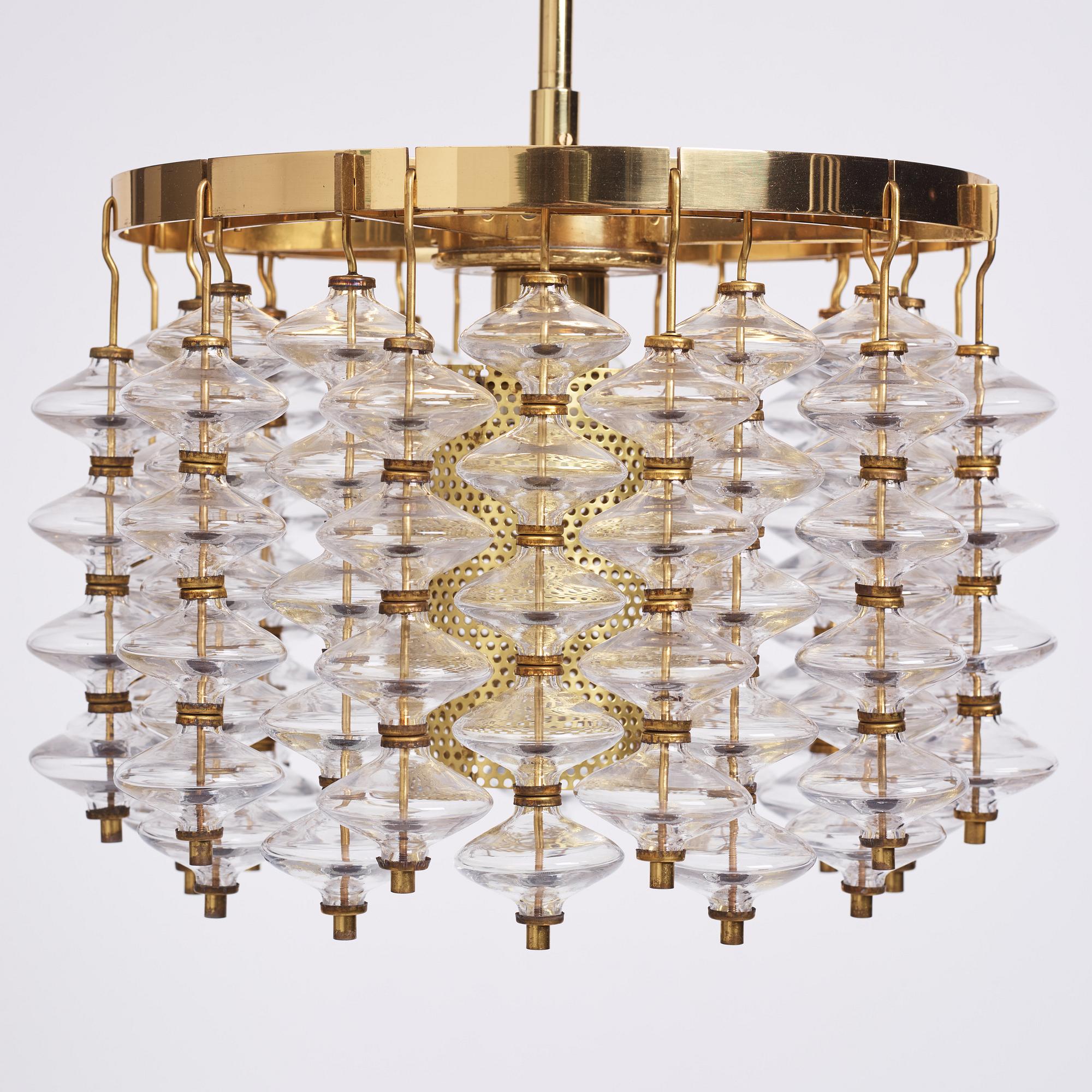 Hans-Agne Jakobsson, an 'Estrella' Ceiling Light, modell T581/H, Markaryd 1960-70s.
