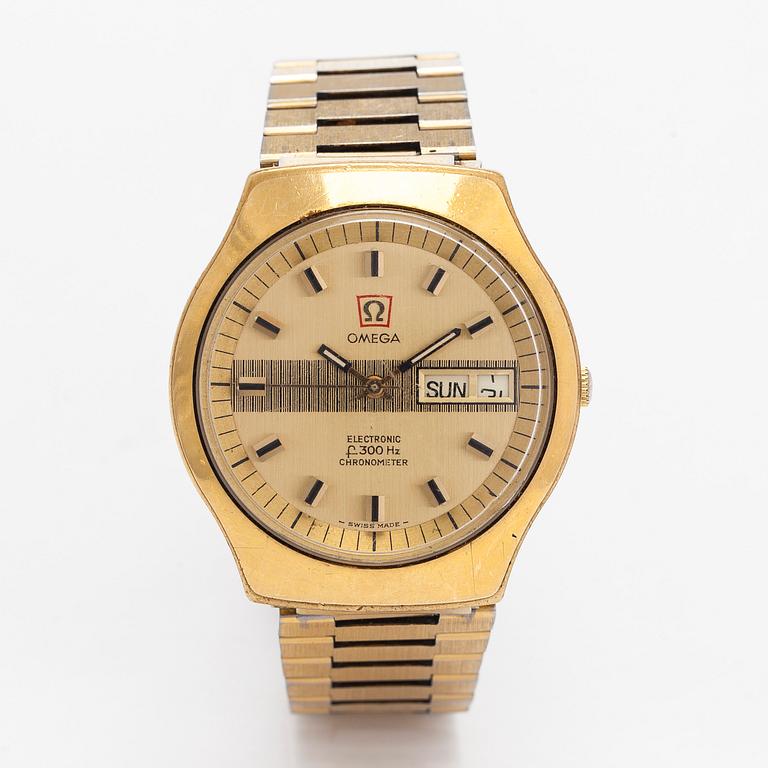 Omega, Electronic (f300Hz), Chronometer, rannekello, 40 mm.