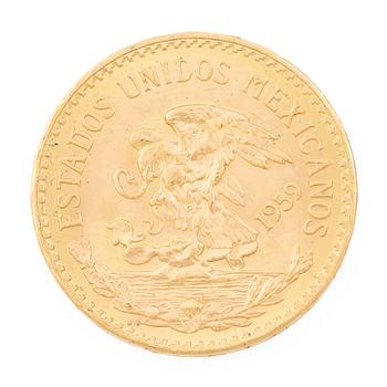 Gold coin, Mexico, 20 Pesos, 1959.