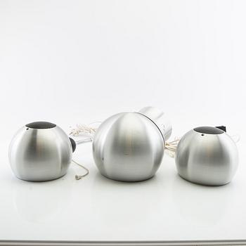 Wall lamps a pair and table lamp "Klot" Heimi late 20th century.