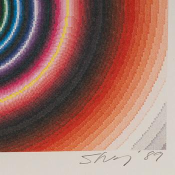 Sture Johannesson, silkscreen in colours, 1989, signed HC I/X.