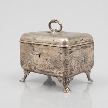 A silver box, Vienna, Austria-Hungary, 1872-1922.