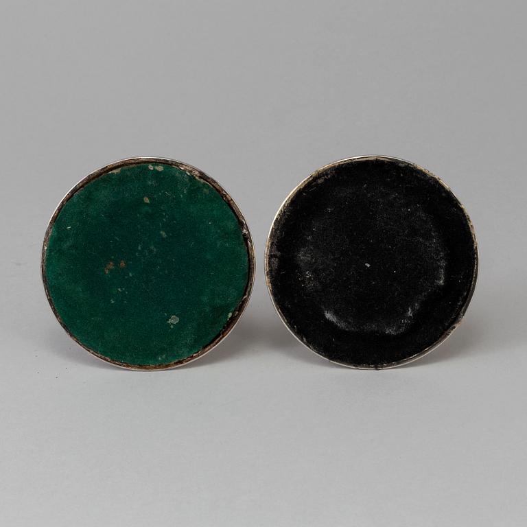 LJUSSTAKAR, ett par, silver, norska stämplar, 1900-talets andra hälft.