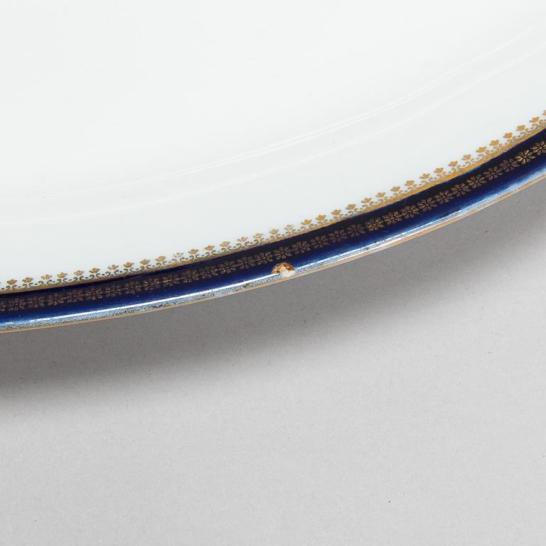 Dinner ware, porcelain, 57 pcs, Kuznetsov, Dmitrov factory, Russia 1894-1917.