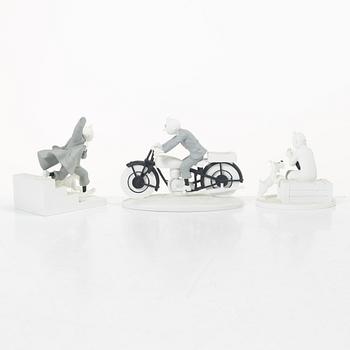 Tintin, collectible figures, 10 pcs, "Hors Serie", Hergé Moilins art, 2013-2015.