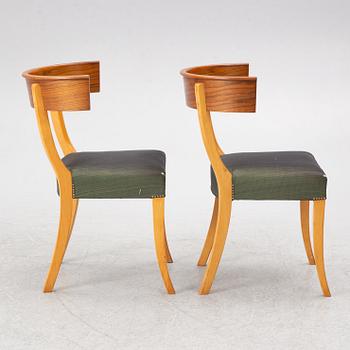 Josef Frank, stolar, ett par, modell B 300, Firma Svenskt Tenn, formgiven 1925.