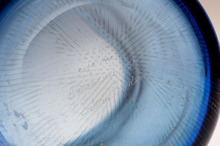 VAS, glas, slipgraal Edvin Öhrström Orrefors.