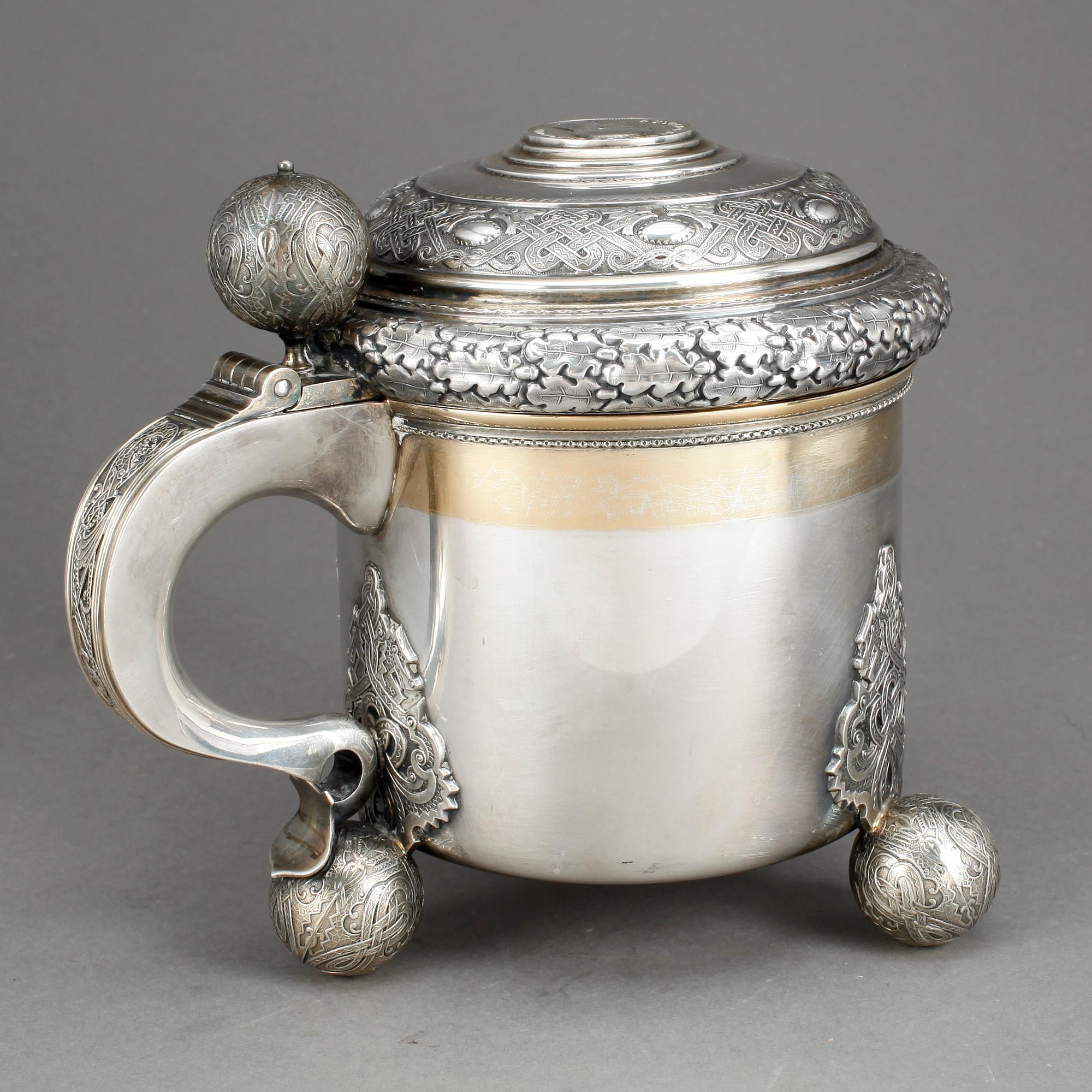 STOP, silver, GAB, Stockholm, 1947, vikt ca 1006 g.