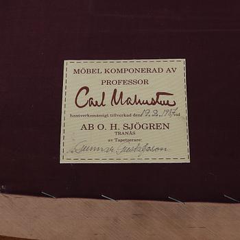 FÅTÖLJER, 1 par, "Vår Fru", Carl Malmsten, AB O.H. Sjögren, Tranås.