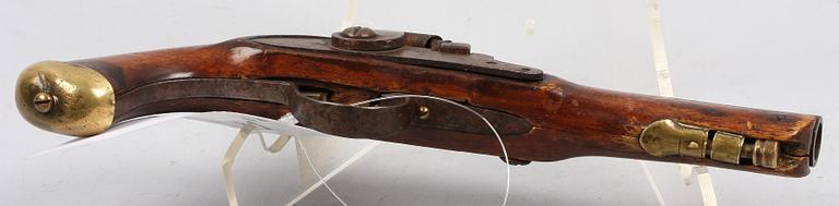 SLAGLÅSPISTOL, troligen Sverige 1800-talets mitt.