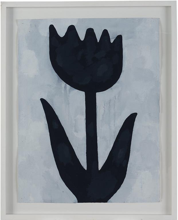 Donald Baechler, "Black Flower Study".