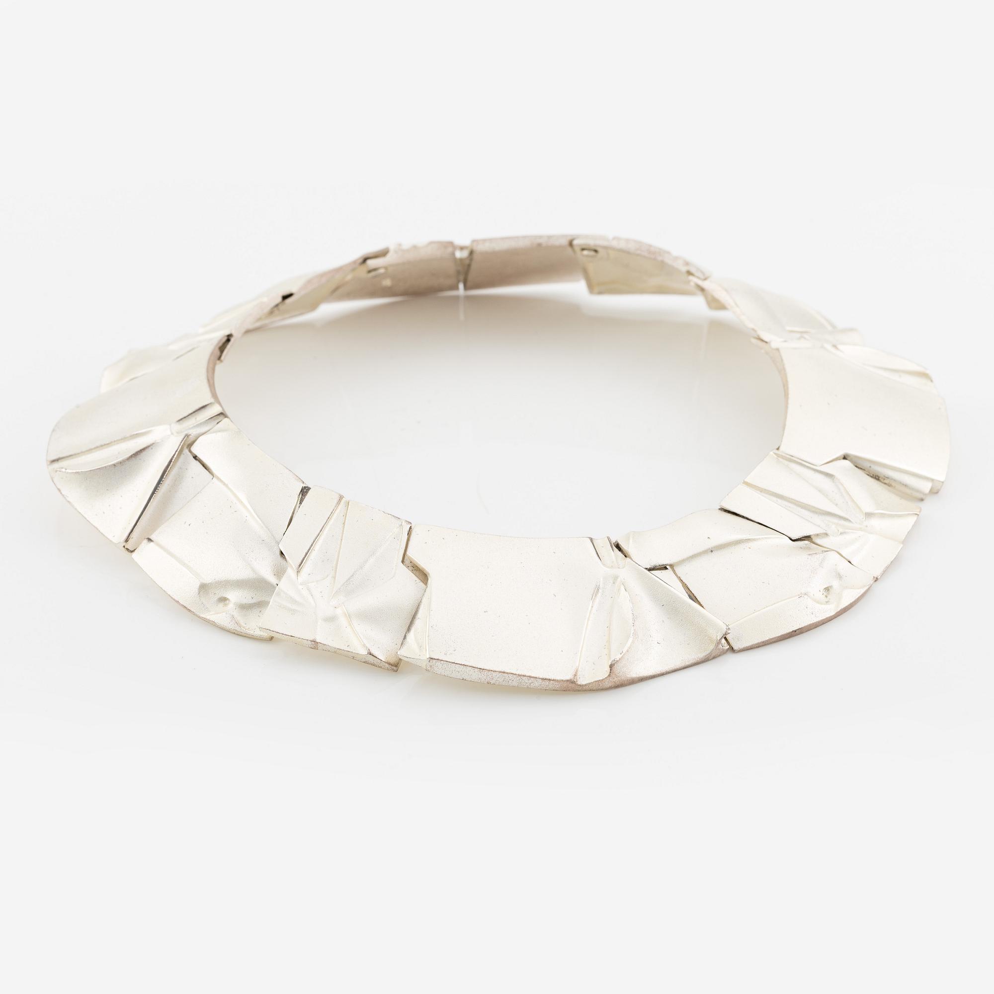 Björn Weckström, collier "Poema", sterlingsilver, Lapponia, Finland 1994.