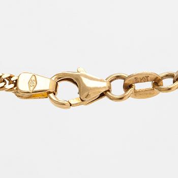A 14K gold necklace.