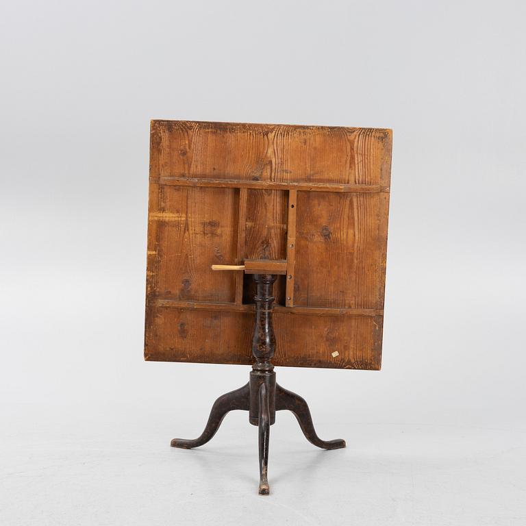 A burr alder tilt-top table by J. Sjölin (master 1767-85).