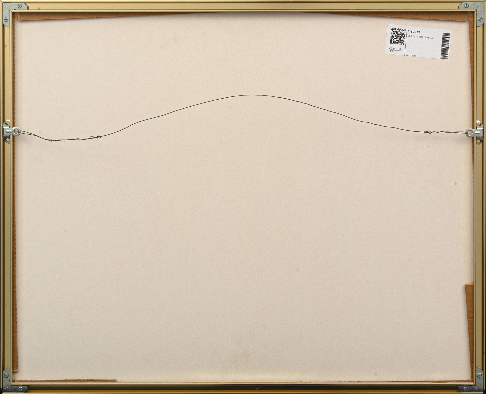 A PRINT BY OLA BILLGREN,