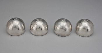 BÄGARE, 4 st, silver, Ray Urban, Stockholm, 1981. Vikt ca 387 g.