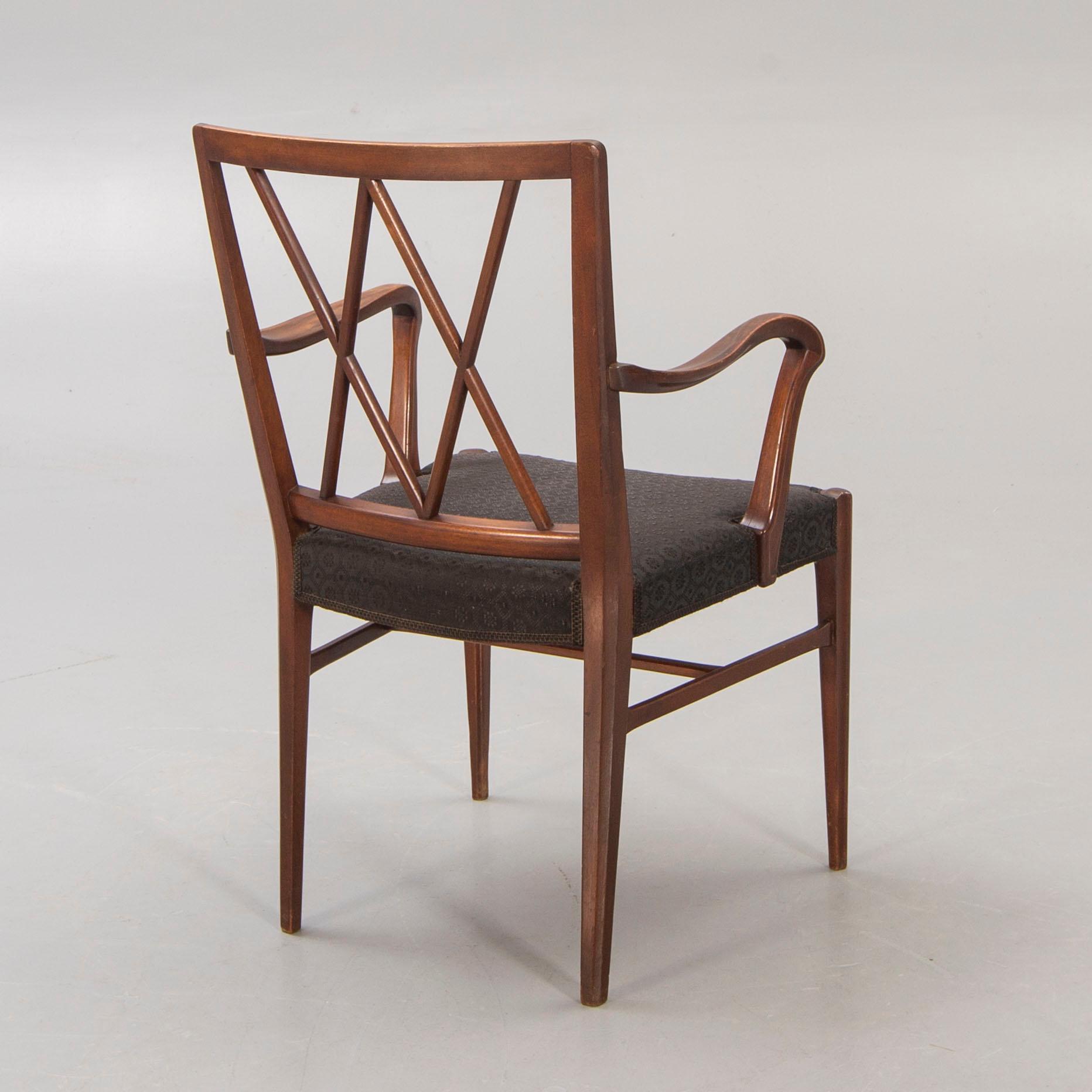 Nordiska Kompaniet, Karmstol, "Lawrence", NK, Sweden Modern, 1940-tal.