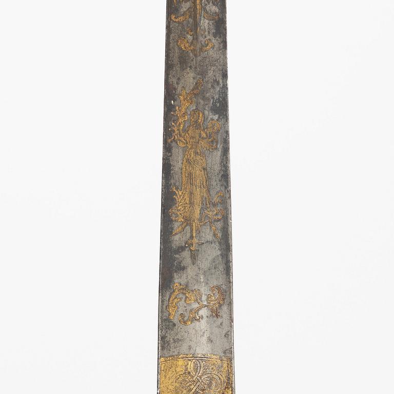 A smal sword from around the year 1800.