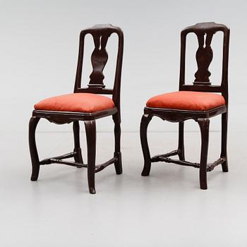 STOLAR, 1 par, rokoko, 1700-tal.