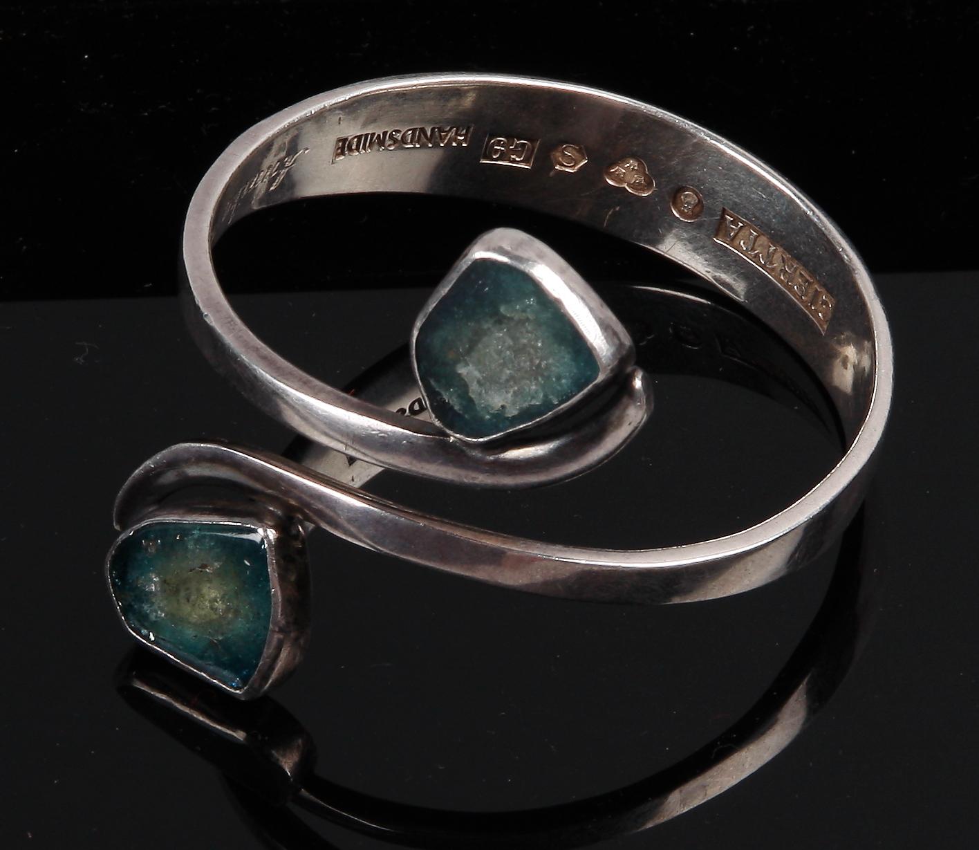 ARMRING, silver, Giertta, Stockholm 1957.