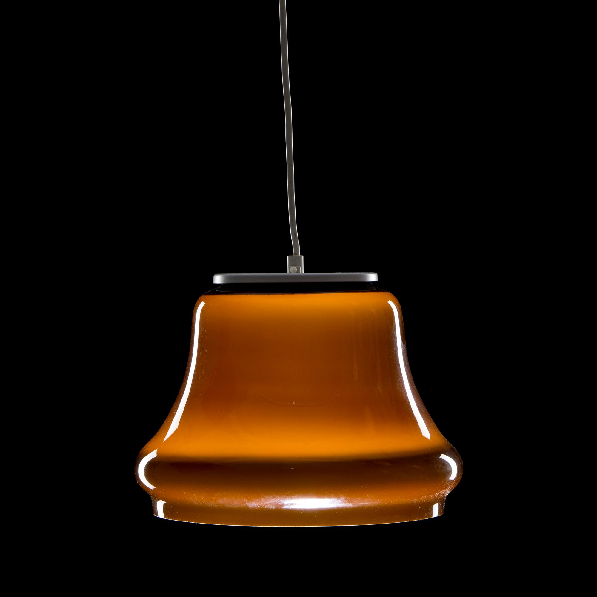TAKLAMPA, märkt David GL Belysning, 1970-tal.