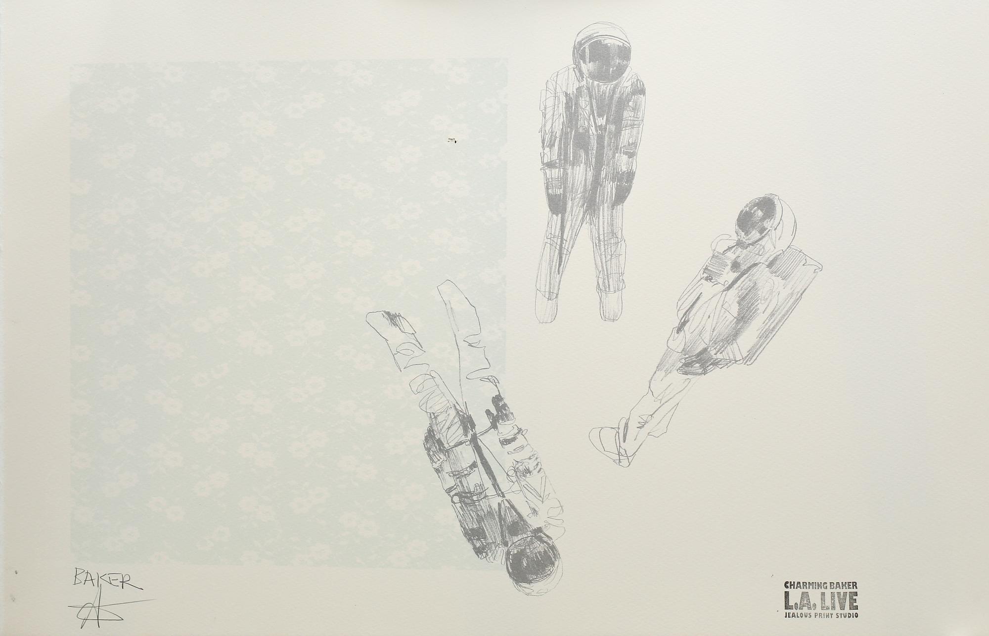 CHARMING BAKER, screentryck, 2 st, signerade.