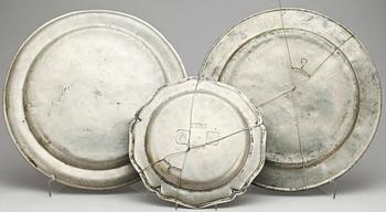 FAT, 3 st, tenn, Sverige, 1700/1800-tal.