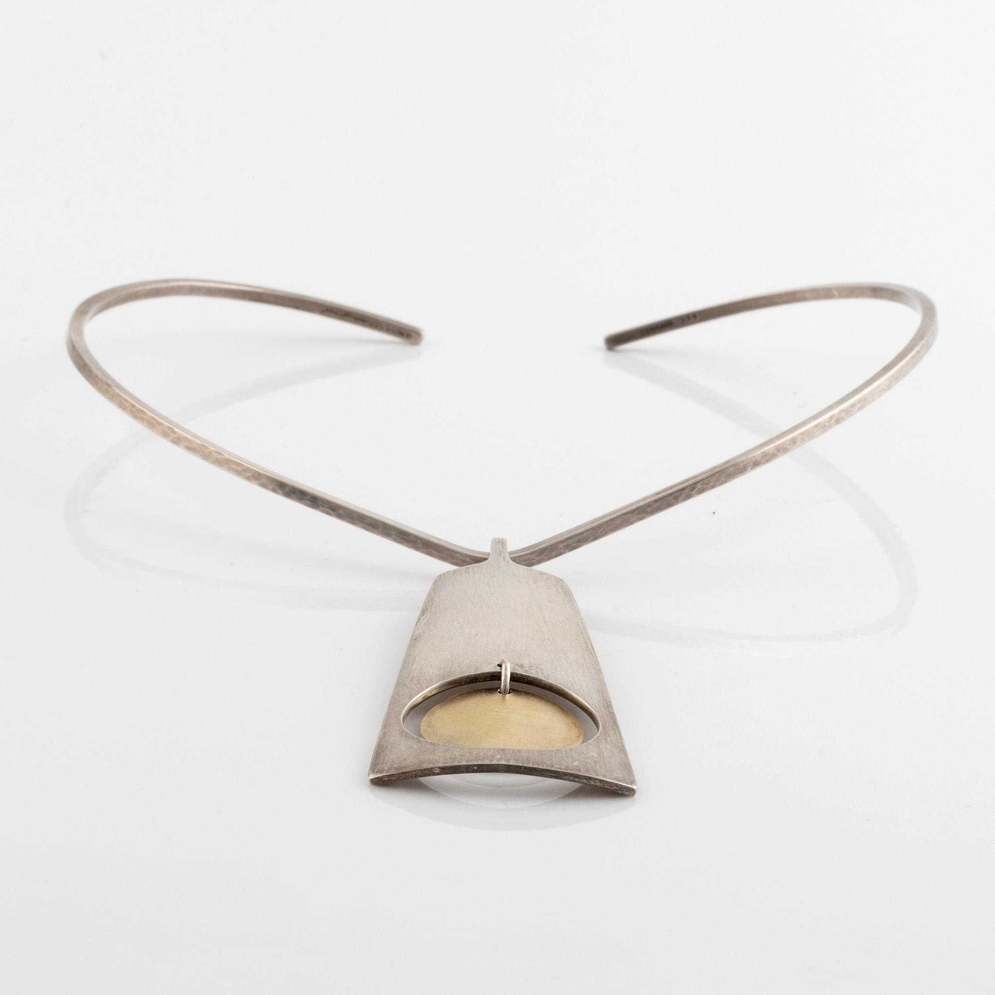 Hans Hansen, collier, silver, Danmark.