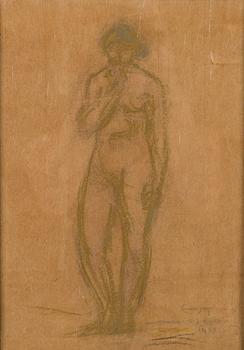 ELLEN THESLEFF, pastell, signerad och daterad 11.XII -35.