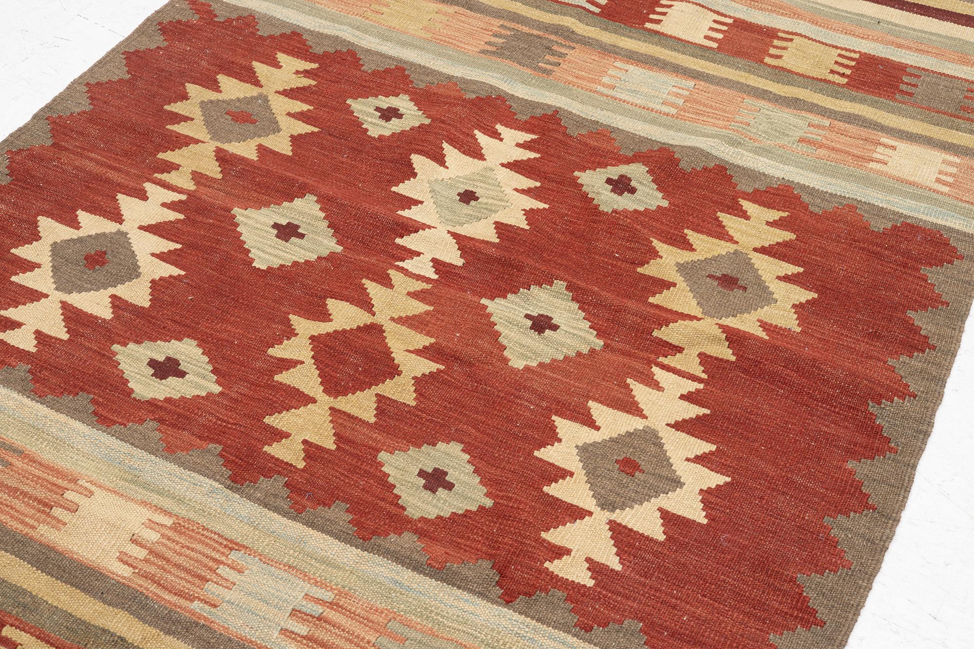 Rug, Kilim, approx. 185 x 120 cm.
