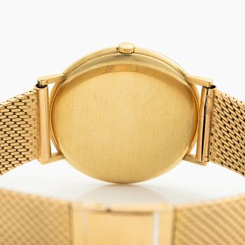 Longines, wristwatch, 18K gold, 34 mm.