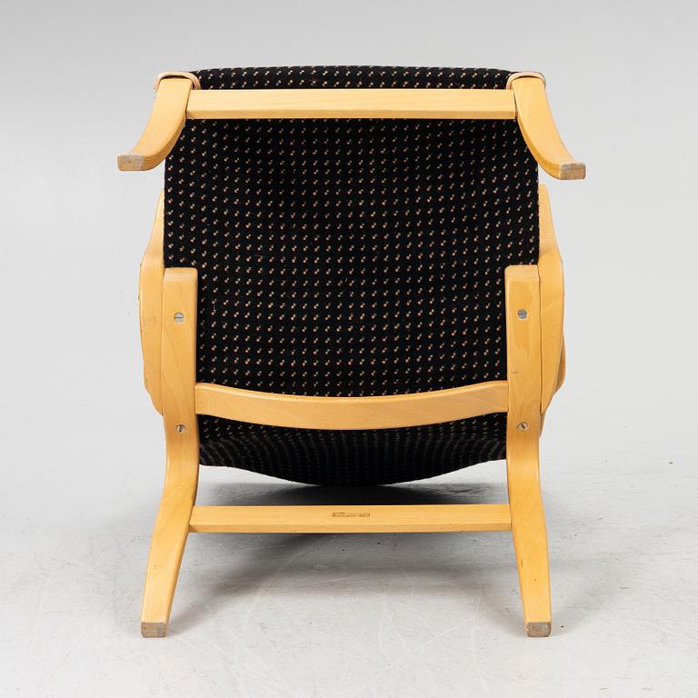 Bruno Mathsson, armchair, "Mina", Mathsson International, second half of the 20th century.