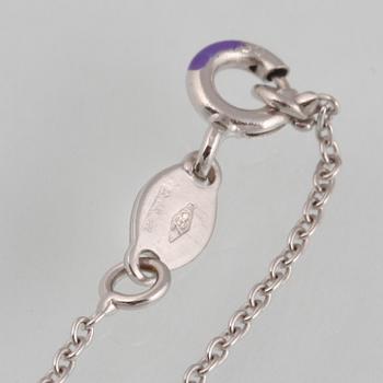 HÄNGE, 18K vitguld med odlad South Sea-pärla samt briljant och baguettslipade diamanter. Vikt 6,3 gram.