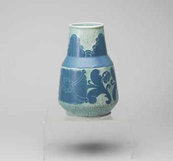 VAS, stengods "Sgrafitto", Josef Ekberg Gustavsberg 1920.