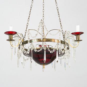 A chandelier, latter half of 20th century.