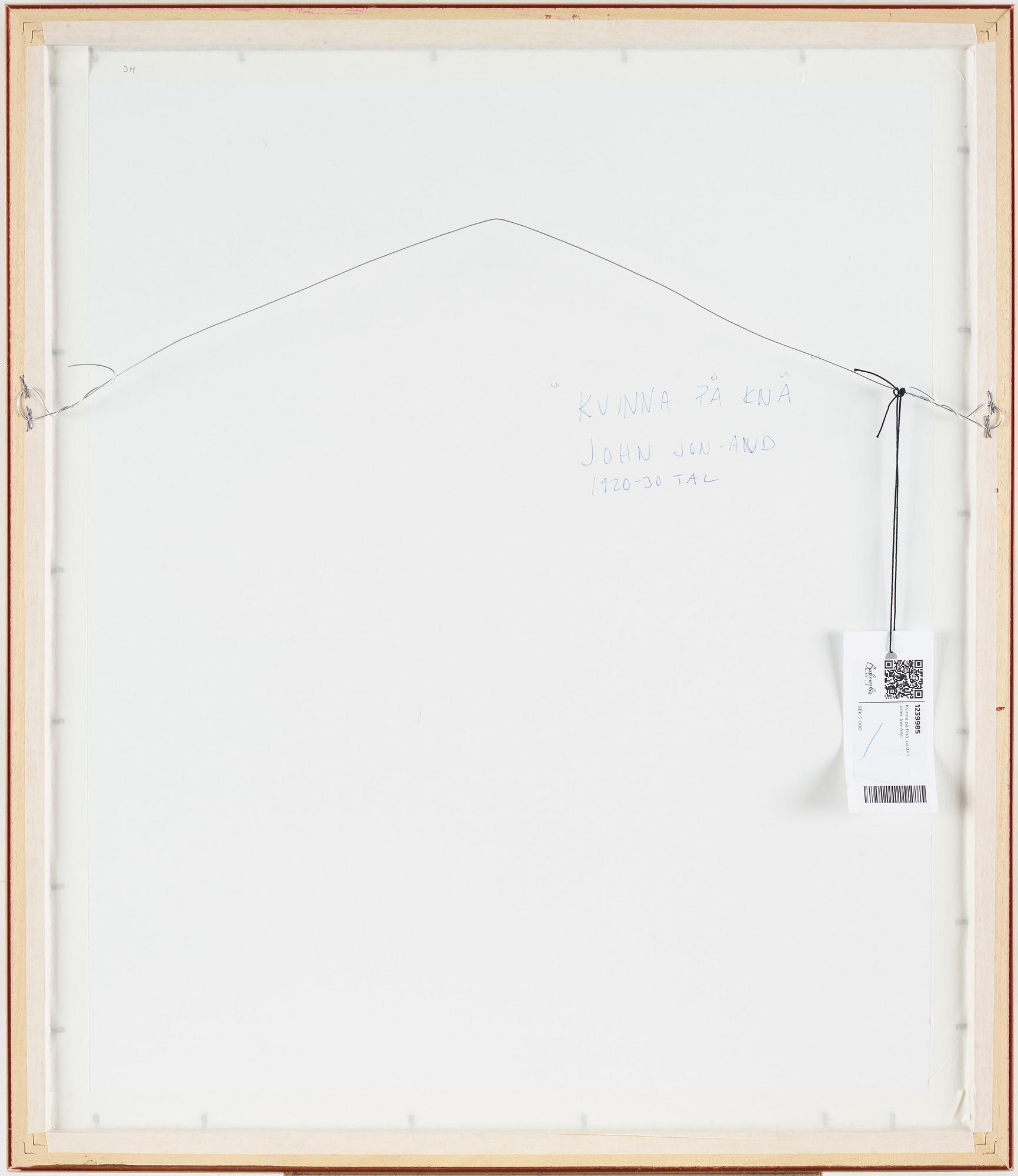 John Jon-And, watercolour, stamped signature.