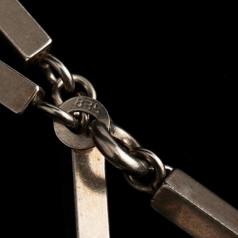 COLLIER, silver, 1900-talets tredje kvartal. Vikt 59 g.