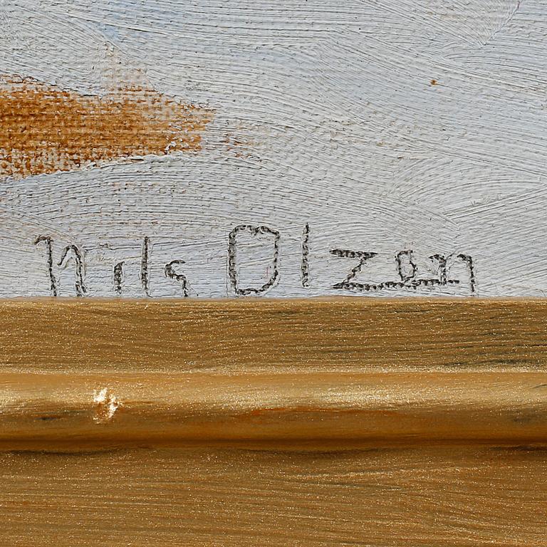 NILS OLZON, olja på duk, signerad.