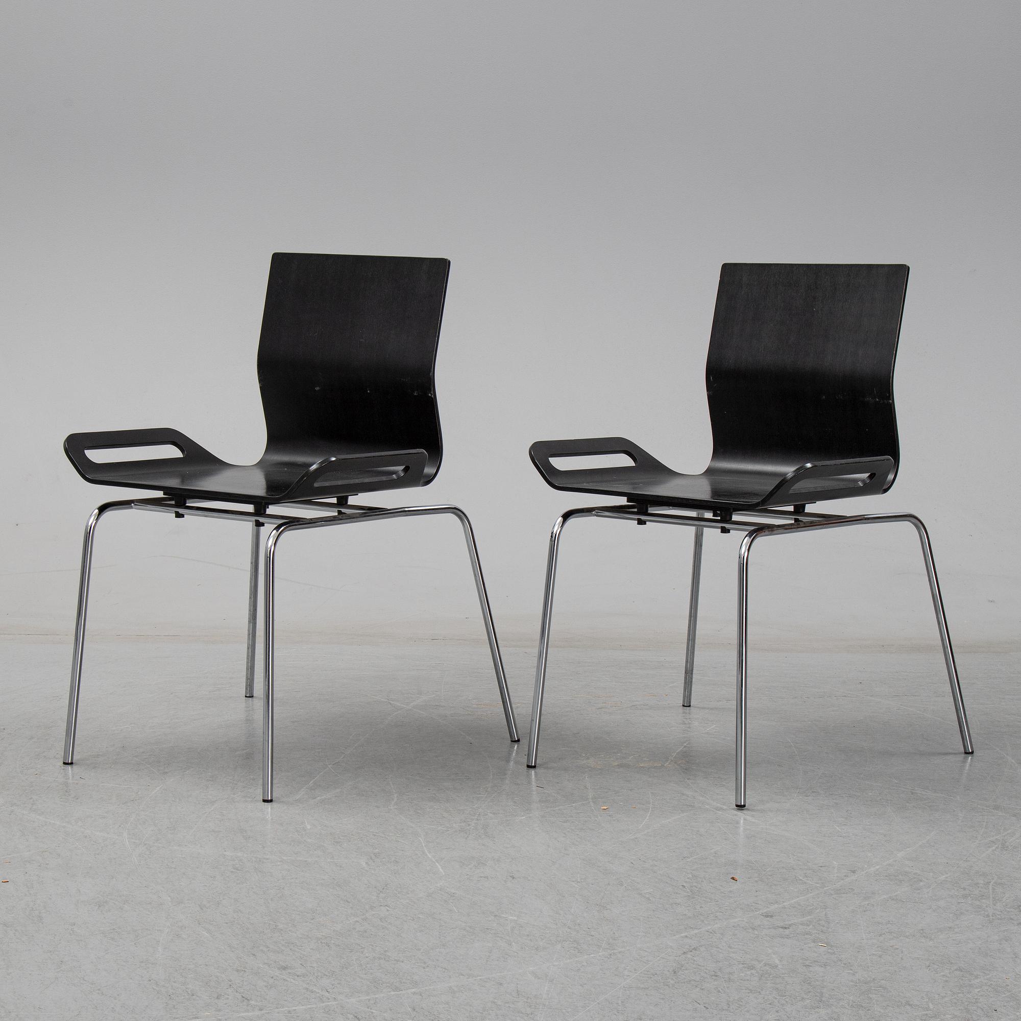 BJÖRN DAHLSTRÖM, six model B6 chairs from CBI, 1990's.