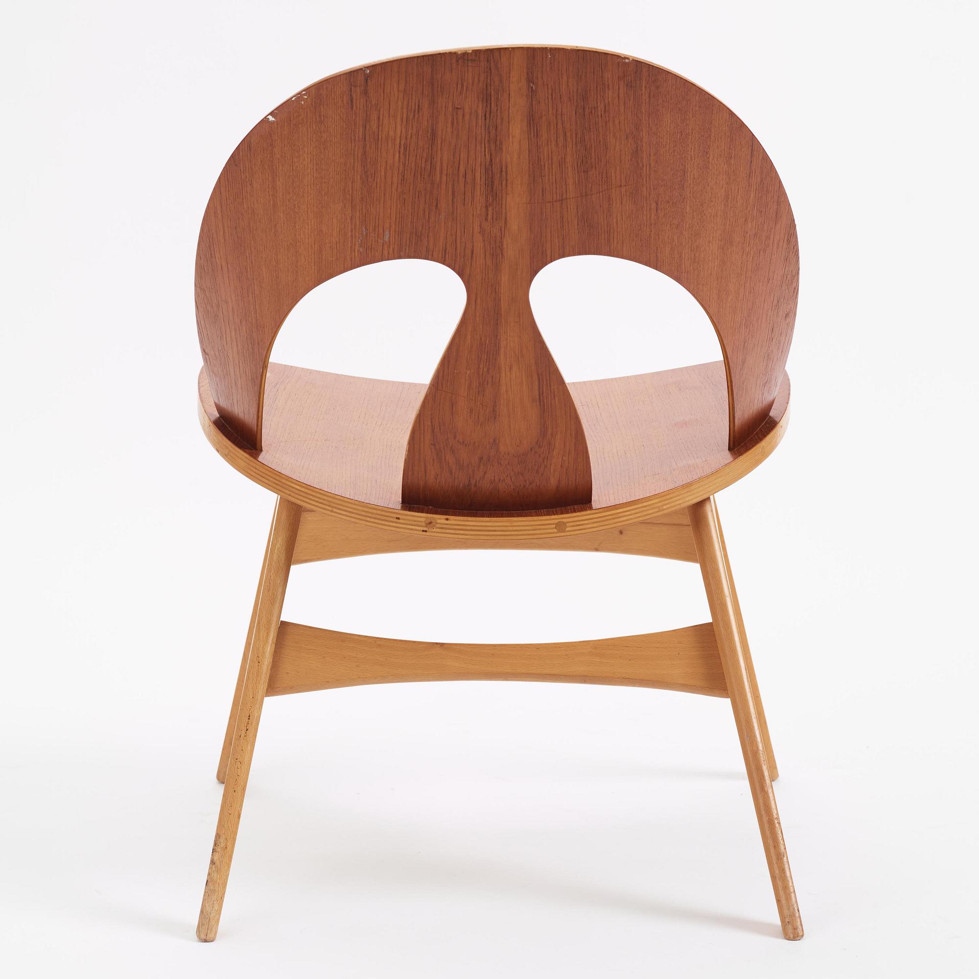 Børge Mogensen, a chair, cabinetmaker Erhard Rasmussen, Denmark, ca 1949.