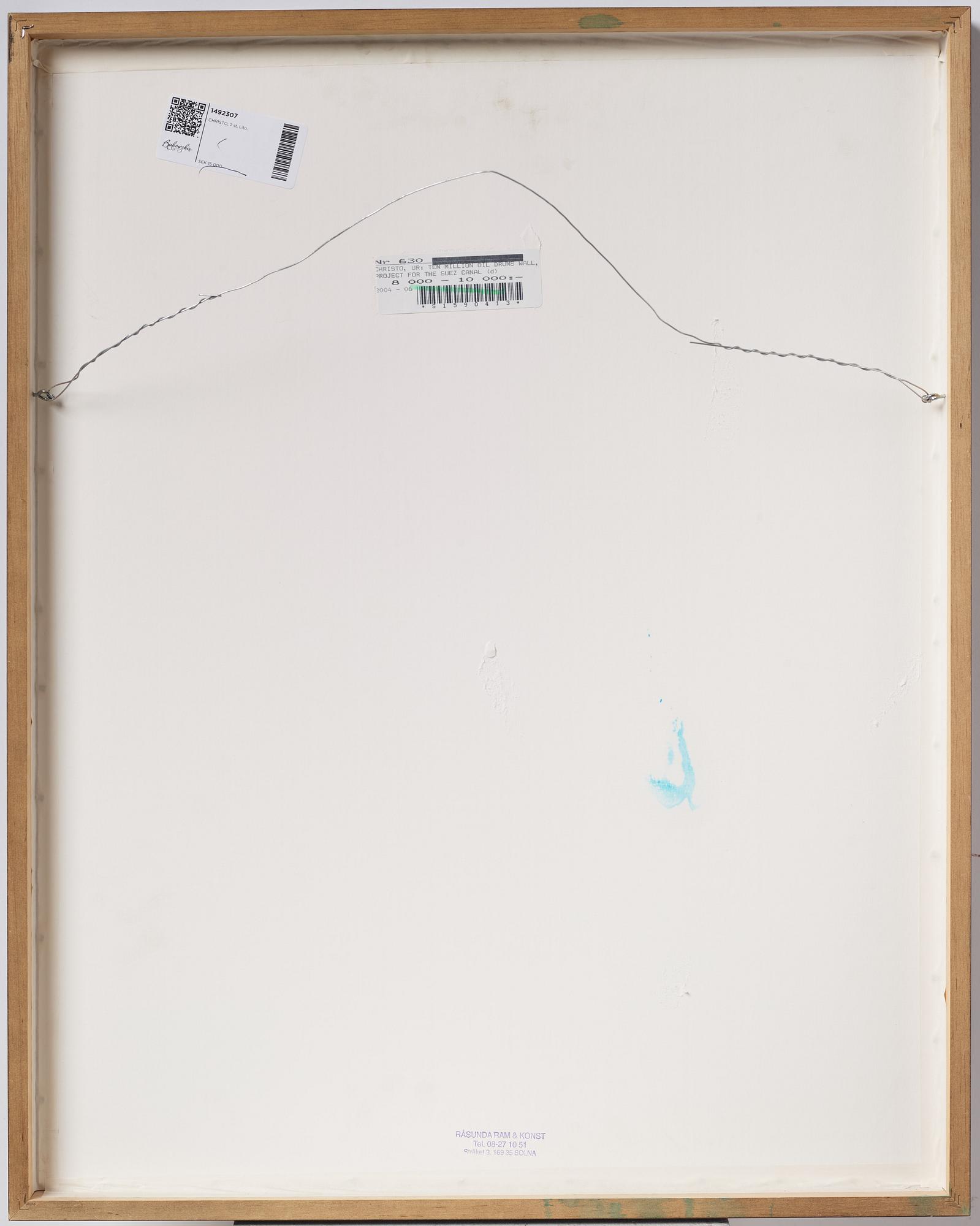 Christo & Jeanne-Claude,  "Ten million oil drums wall, project for the Suez canal".