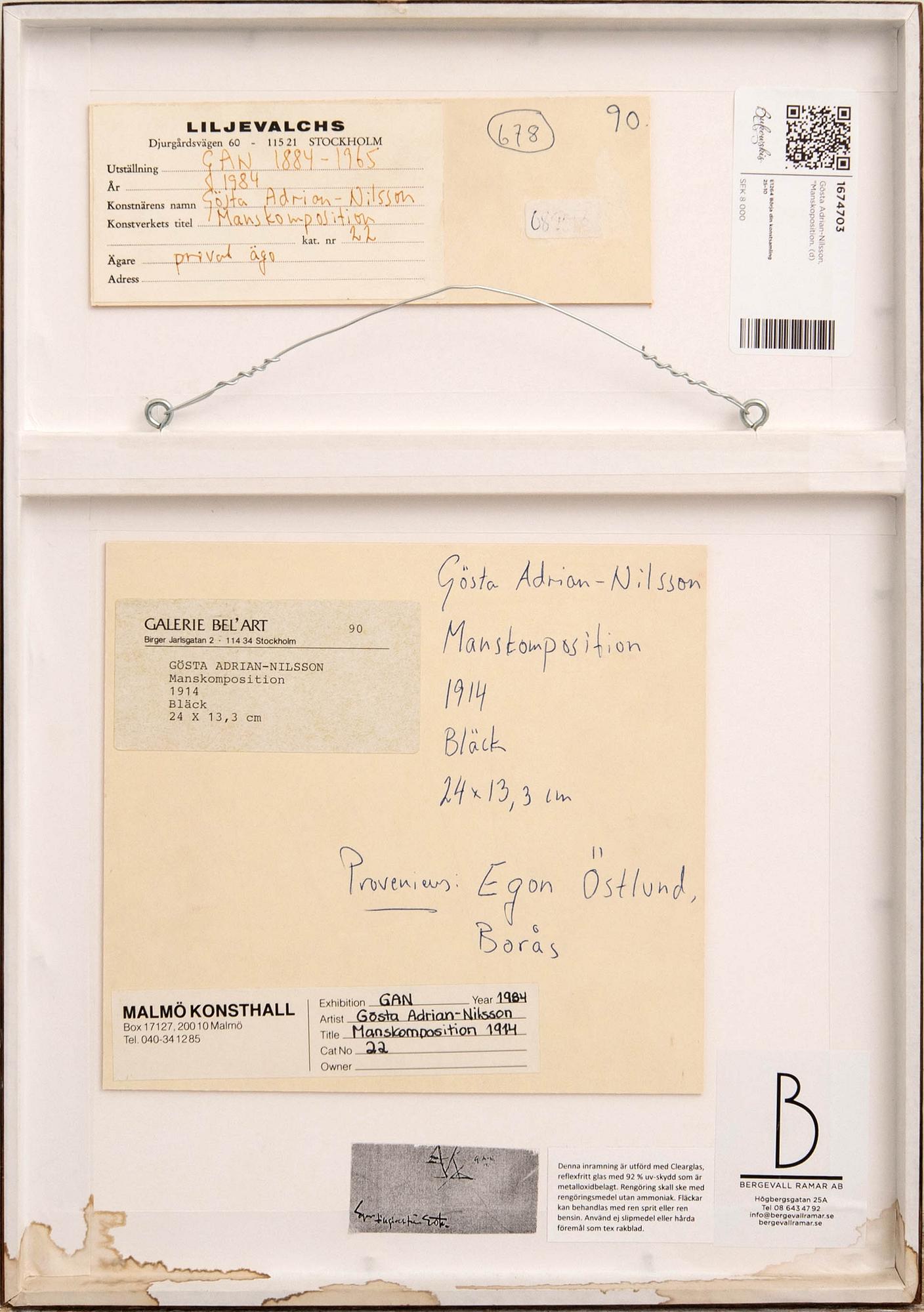 Gösta Adrian-Nilsson, "Man's Position".